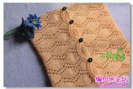 棒针围脖的各种织法 棒针小围脖----扣子的作用