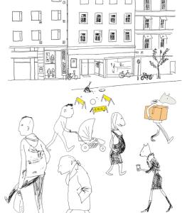 爱情公寓壁纸 这个家伙嫌一般的画纸太小,拿公寓楼房的墙面作“画布”,于是神奇的画面出现了···