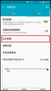 三星s7edge流量监控 三星S6 edge手机限制后台程序使用流量的方法
