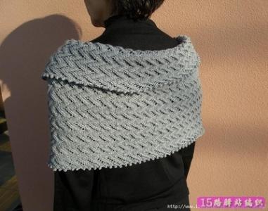 棒针披肩编织款式图解 棒针编织----披肩短裙两用