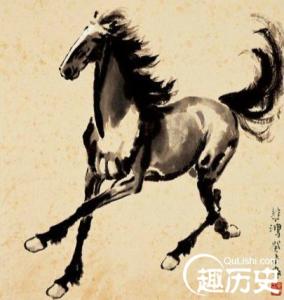 徐悲鸿轶事 画马大师徐悲鸿轶事:苏帅布琼尼求赠《奔马图》