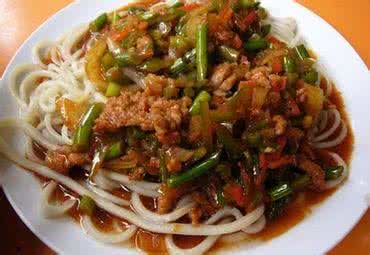 过油肉拌面 自己做劲道的面条-------过油肉拌面