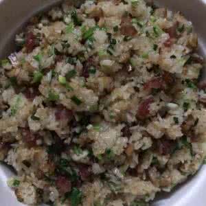 生炒糯米饭 自家炒糯米饭