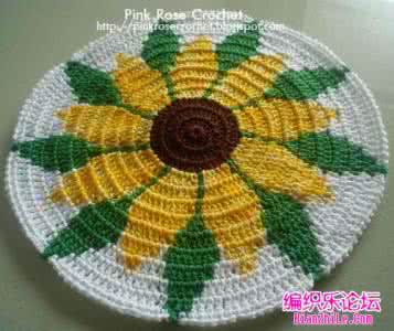 美丽桌垫图片勾针图解 垫图片图解