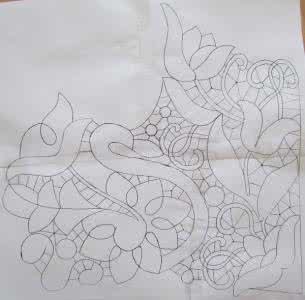 罗马尼亚花边 罗马尼亚花边教程----连线“虾儿辫”