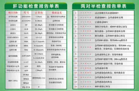 肝功能全套检查项目 体检肝功能检查项目