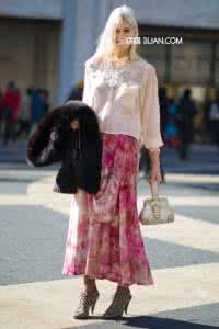 街拍美熟女夏装紧身裤 2014纽约夏装街拍