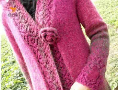 棒针编织男士时尚毛衣 时尚长款毛衣棒针绞花编织教程图解