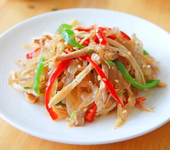 酱爆海鲜 【美味海鲜】酱爆海蜇鸡丝