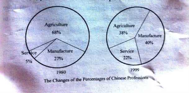 考研英语图表作文模板 2014年图表考研英语作文精选——Chinese professions