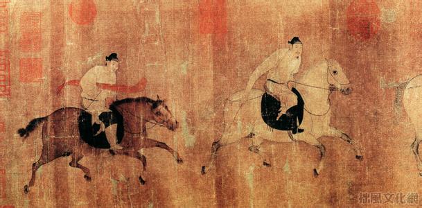 佚名图片 唐代佚名《游骑图》
