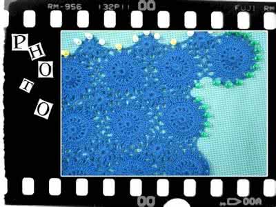 一线连拼花钩衣图解 像拼花的一线连钩衣（收藏）