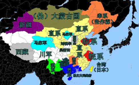 1916年是什么年代 一锅乱粥的年代，中国1916年到1936年军阀割据演变图