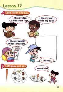 小学一年级上册英语课后练习题 Unit 3 Animals