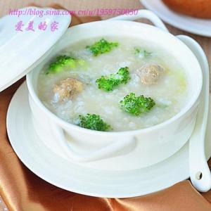 西兰花炒肉丸 西兰花肉丸粥