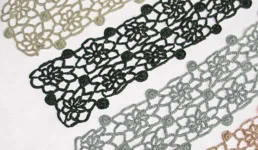 钩针花边钩编图解 花边钩编教材----60款钩针“边界”