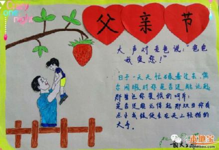 父亲节手抄报内容资料 父亲节手抄报大全