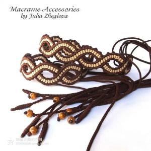 手工绳结打法大全 创意手工----浪漫绳结腰带