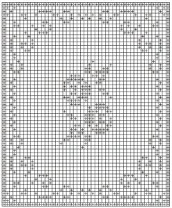 祖母方格毯子花样图解 方格花图解（49）