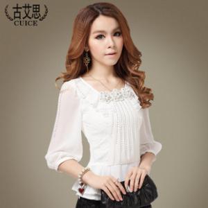 2017年新款小衫女士的 简单的小衫