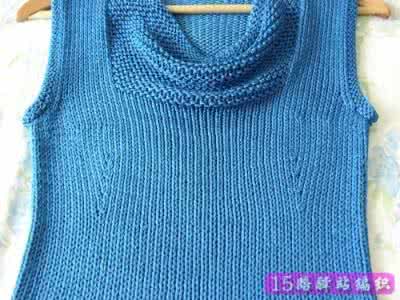 棒针编织马甲织法图解 【编织技巧】堆堆领的织法教程集合