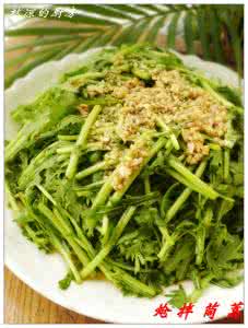 炝茼蒿的做法 简单开胃的素淡小菜——炝拌茼蒿