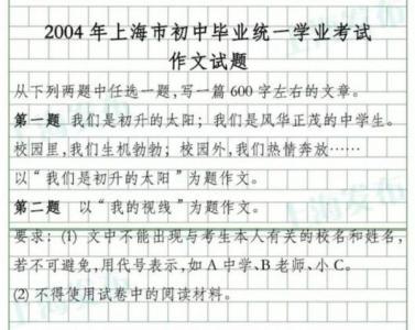 上海中考作文 上海中考一类卷作文：我是一匹快乐的活力马作文800字