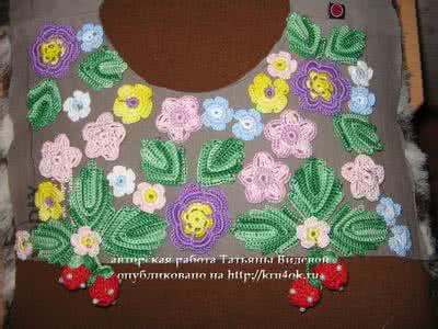 蕾丝花边长袖连衣裙 爱尔兰花边衣：夏装“阳光草地”