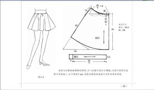 服装裁剪自学入门 转载 自学服装第五课裙装裁剪图2