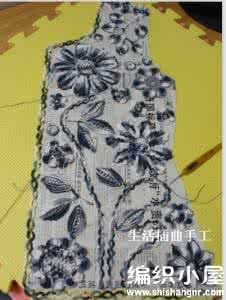 爱尔兰钩针拼花衣 素雅的爱尔兰拼花短袖钩针小开衫