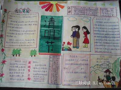 清明节手抄报活动总结 清明节手抄报：清明节农业活动