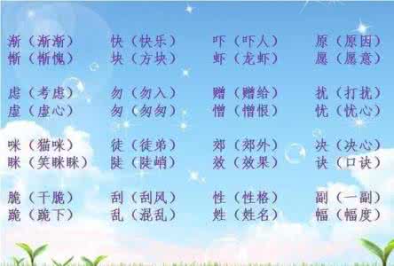 小学生形近字大全 小学生必须掌握的80组“形近字”大全！请收藏！（注音版）