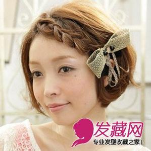 可爱日系短发编发 3步短发编发计 打造俏丽可爱LOOK