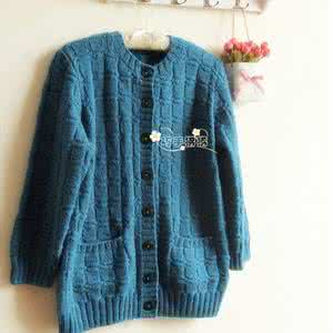 棒针开衫毛衣编织款式 棒针气质款开衫----“莺飞”