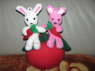 小兔子毛衣编织图案 可爱温柔的小兔编织图案（4）