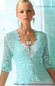 菠萝花开衫钩针视频 钩针菠萝花小开衫图解 王妃的小钩衫