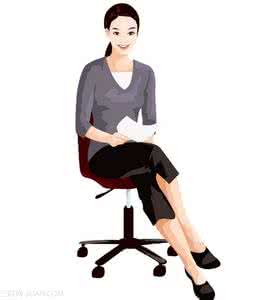 正确的办公室坐姿 办公室白领的正确坐姿