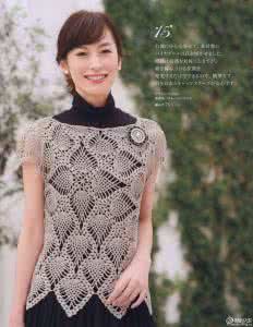 鱼儿的菠萝花钩衣图解 美丽的菠萝衣