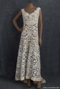 爱尔兰钩衣连衣裙 爱尔兰钩衣欣赏连衣裙 爱尔兰花欣赏