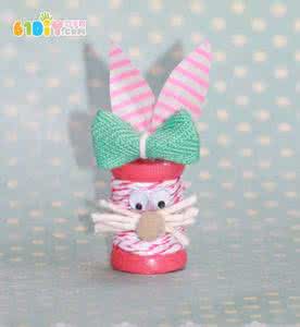 毛线兔子手工制作图片 毛线手工制作——可爱的小兔子