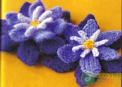 毛线编织花样图解花朵 【编织花样】各种花朵勾法