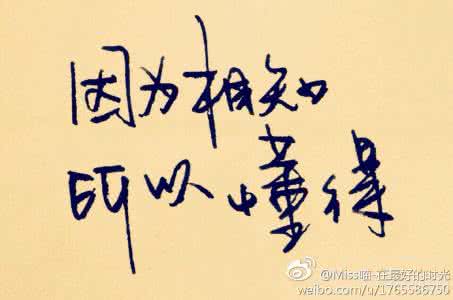 因为懂得,所以慈悲 因为相知,所以懂得