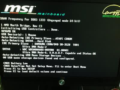 微星主板无法进入bios 微星880GM-E41无法使用ACHI怎么办