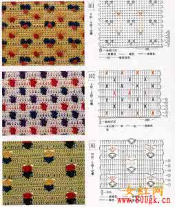 钩针编织花样详解 钩针编织花样详解 【编织花样】钩针基础模式（10款）