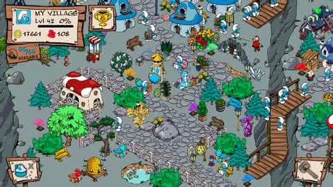 蓝精灵3 失落的村庄 iphone版《蓝精灵村庄》各建筑对应效果