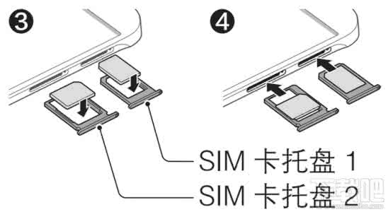 车载手机支架安装图解 Galaxy A8手机SIM卡安装图解