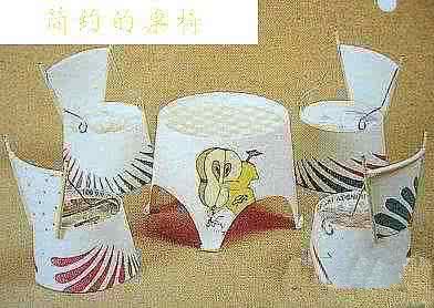 纸杯手工制作桌子椅子 DIY纸杯手工椅子的做法