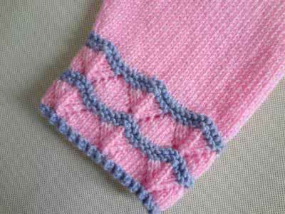 钩针编织双色波浪毯子 双色钩针波浪花（图解）