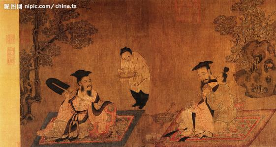 展现母亲形象的绘画 高逸图 展现娴熟高超绘画技术的高逸图