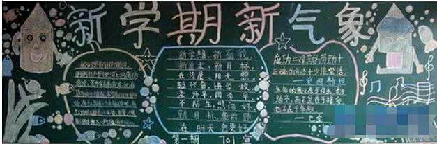 新学期新气象的黑板报 新学期新气象黑板报 关于新学期新气象的黑板报